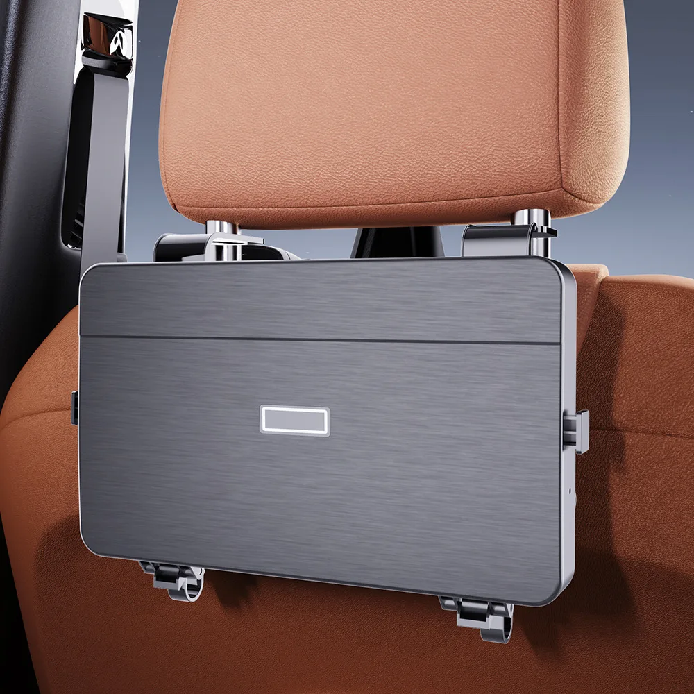 Foreign trade car seat rear headrest storage box car multi-functional tissue box lunch plate cup holder hook storage box