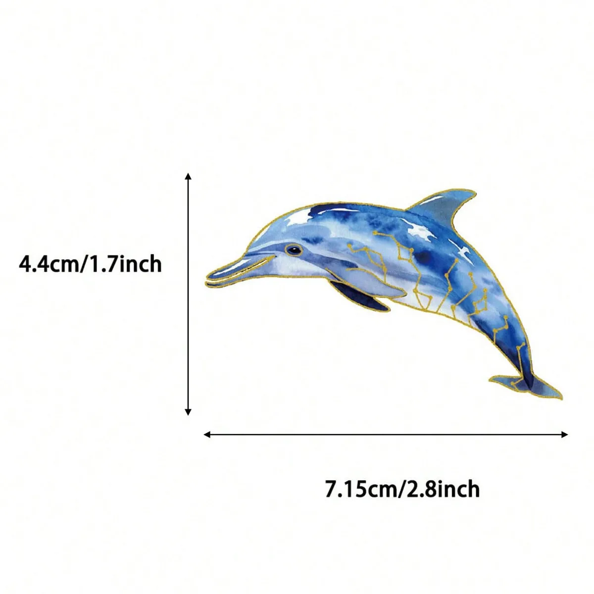 50 Cartoon Gold Foil Sea Creature Stickers Pack, Waterproof Transparent Pet for Journal Decoration, Guitar, Notebook