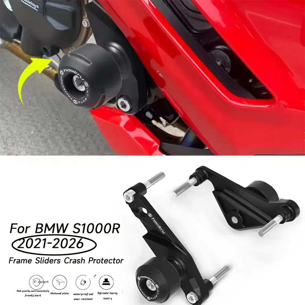 For BMW s1000r / m1000r & S1000R 2021-2026 / M1000R 2023-2026 Motorcycle Falling Crash Protection Aluminum+Nylon Fiberglass