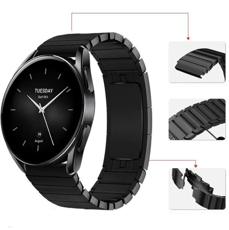 Stainless Steel Watchband Strap for Xiaomi Mi Watch Color2 Replacement Bracelet For Mi Watch Color Sport S1 Pro Wristband correa