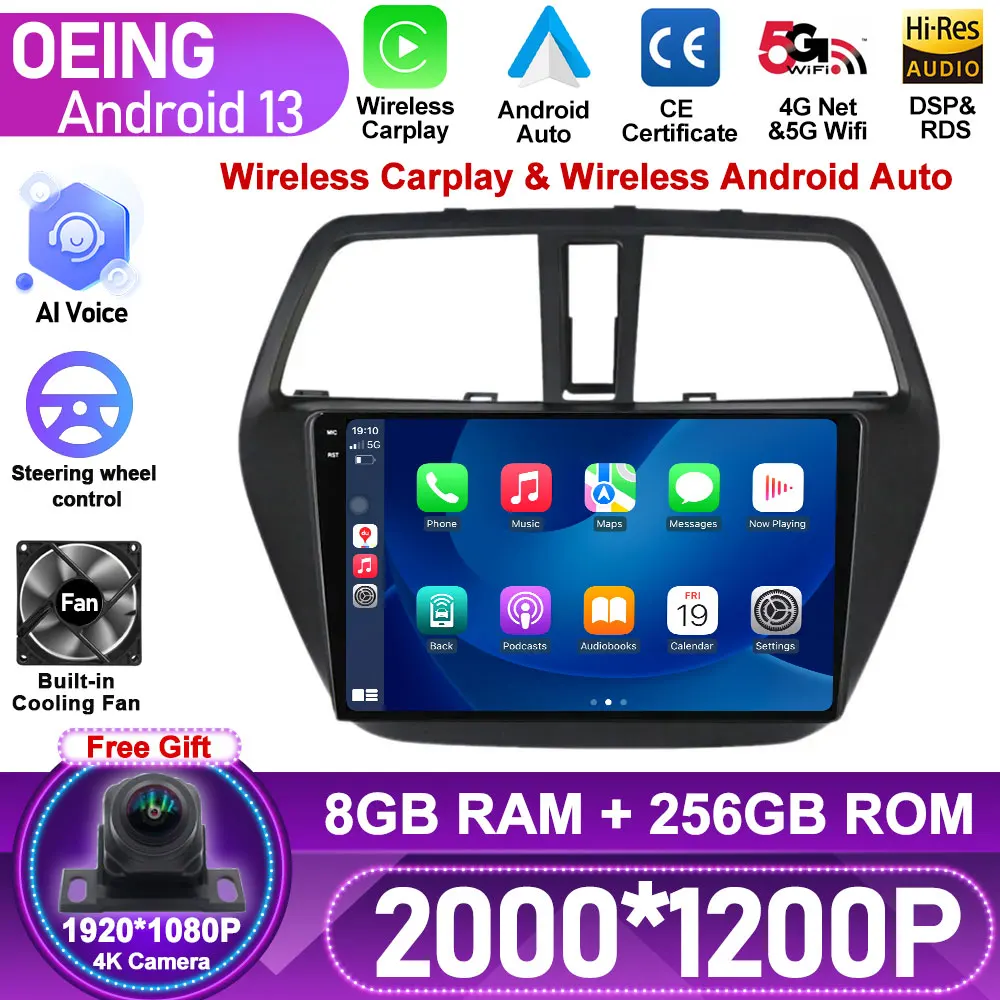 

Android 13 For Suzuki SX4 2 S-Cross 2012 - 2016 Carplay Car Radio Multimedia Video Player Navigation GPS Auto No 2din 2 din dvd