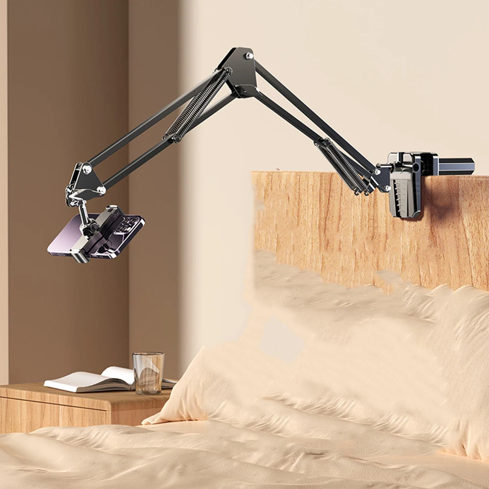 

Desk Bed Phone Holder Flexible Arm 360 Adjustable Cell Phone Stand Desktop Cantilever Support Bracket for Filming Live Streaming