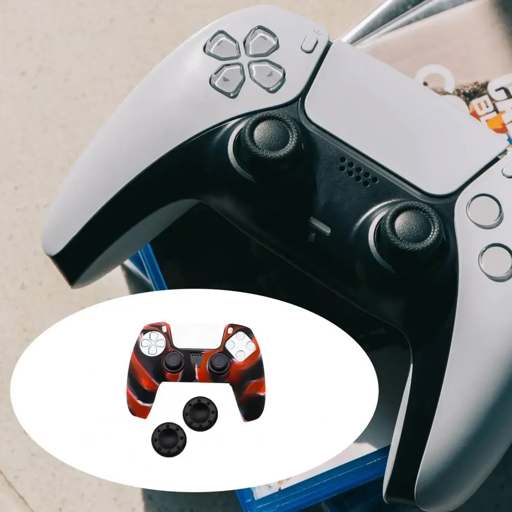 Capa protetora resistente ao desgaste superfície lisa console jogo macio console de jogo capa protetora de silicone para ps5