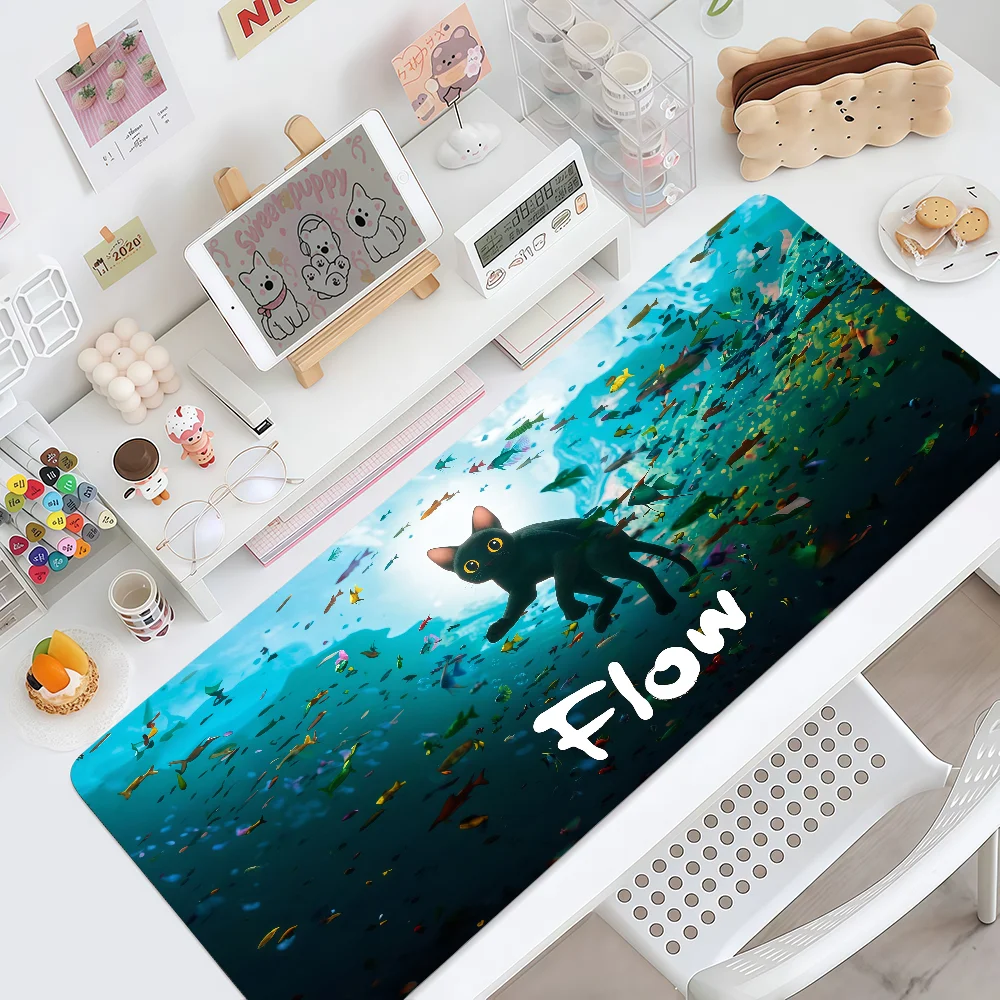 Mouse Pad MousePad F-Flow Non-slip Lockedge Office Student Gaming Thickened Large Animated Writing Pad Adventure Movie Cushion