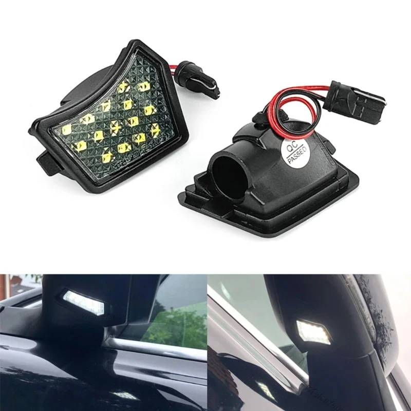 LED Under Glass Puddle Light Pair Low Power Consumption LED Puddle Lights for Enhances Nighttime Safe for S60 S80 V50