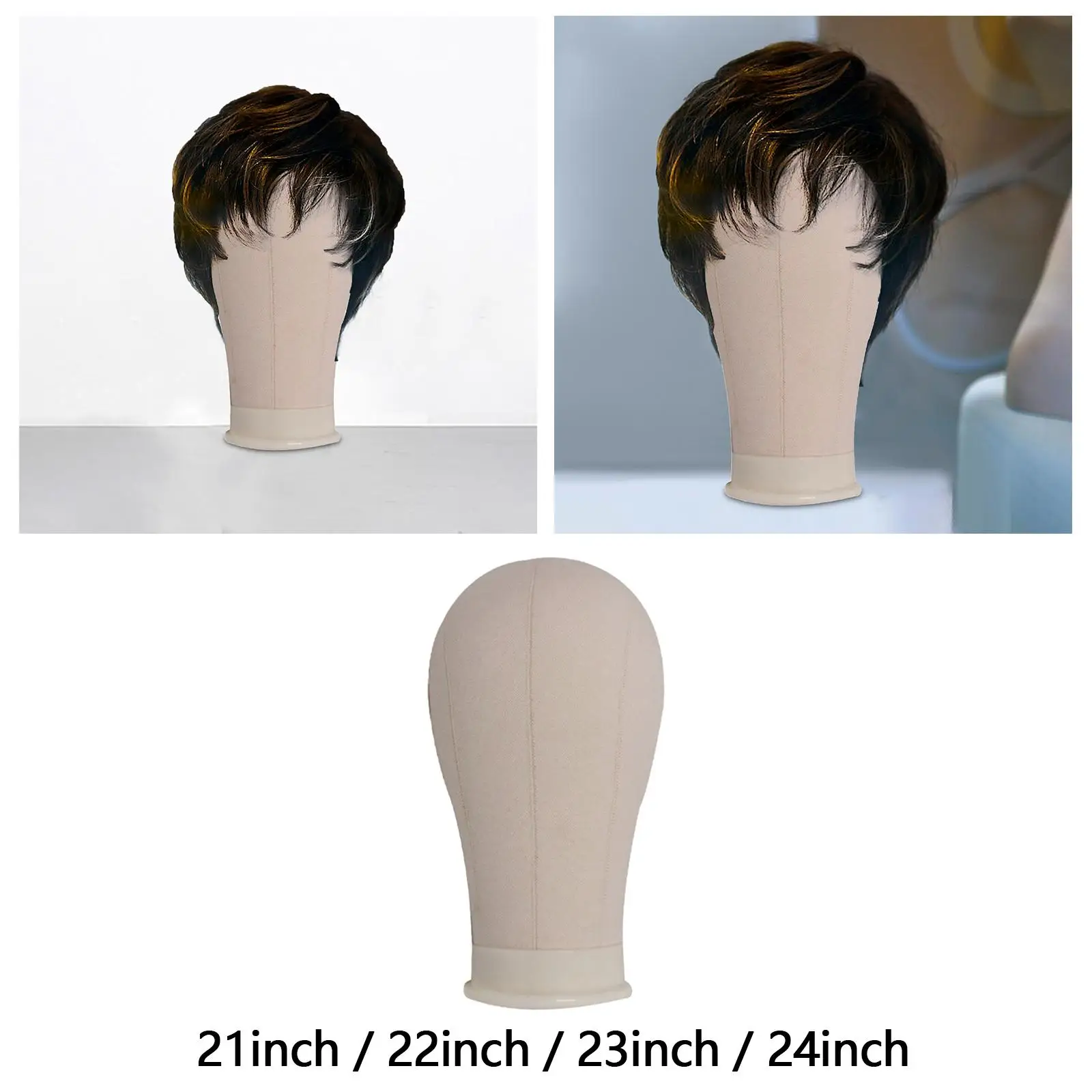 Mannequin Head for Wig Multipurpose with Mounting Hole Hat Display for Beauty Accessories Displaying Cap Making Wigs Barber Shop