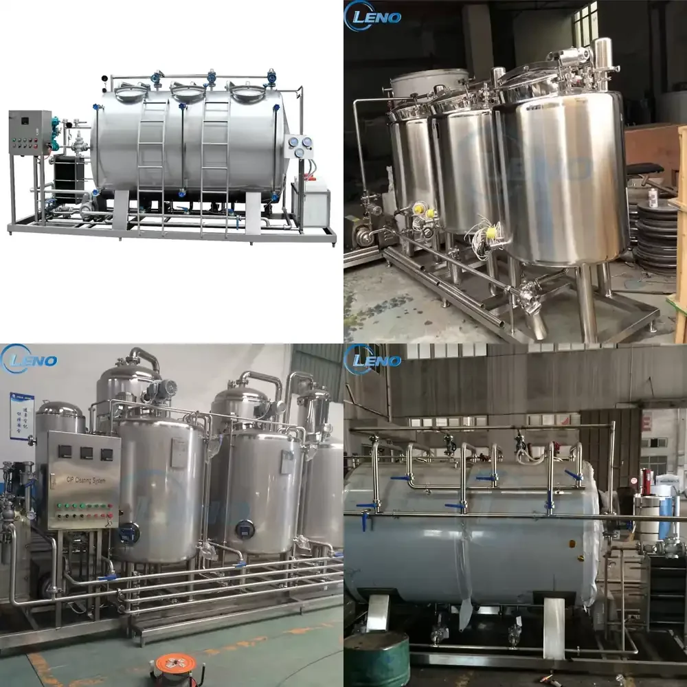 

Manufacturer Automatical Semi Water Acid Alkali tank CIP Cleaning System for Milk Beverage Juice