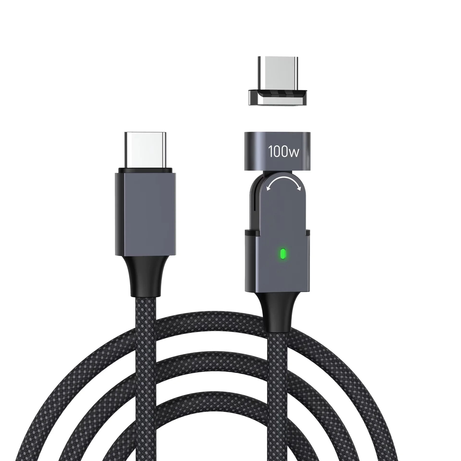 100W Car Magnetic USB Charging Cable Type C Micro Phone Cable Car Charger Micro USB For Xiaomi 3A Mobile Phone Wire 100W