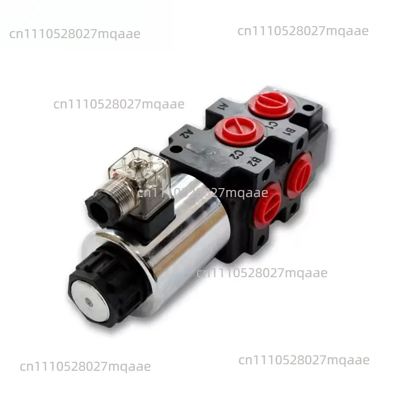 Two-position six-way reversing valve, two-in and four-out hydraulic valve, forklift to winch