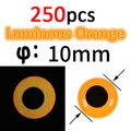 250pcs orange 10mm