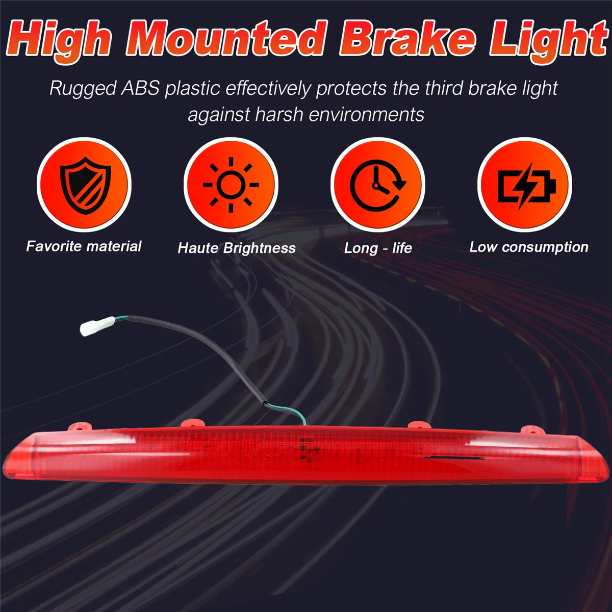 92700-4A500 รถติดตั้งไฟเบรคไฟท้ายด้านหลังไฟเบรคดวงที่สามสําหรับHyundai Starex H-1 2000 - 2007