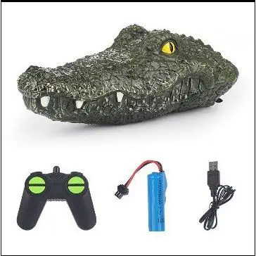 Bateau Crocodile télécommandé, jouet rapide, Simulation ip, jouet pour enfants, modèle de bateau à commande par contrôleur portable