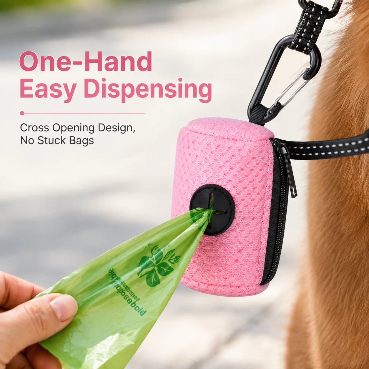 Poop Bag Dispenser - Hundekotbeutel-Spender, hängbarer Hundekotbeutelhalter, Kotbeutel-Spender für Hundespaziergänge,