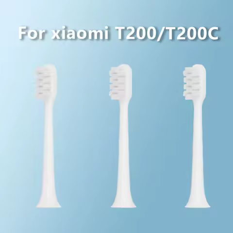 Compatible With Replacement Toothbrush Heads Compatible With Xiaomi T200/T200C Sonic Electric Vacuum Toothbrush Soft Bristle