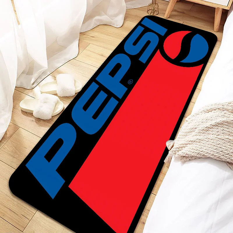 P-Pepsi-Cola Door Mat Entrance Non-slip Doormat Washable Kitchen Carpet Living Room Hallway Rugs Bathroom Bath Door Mats