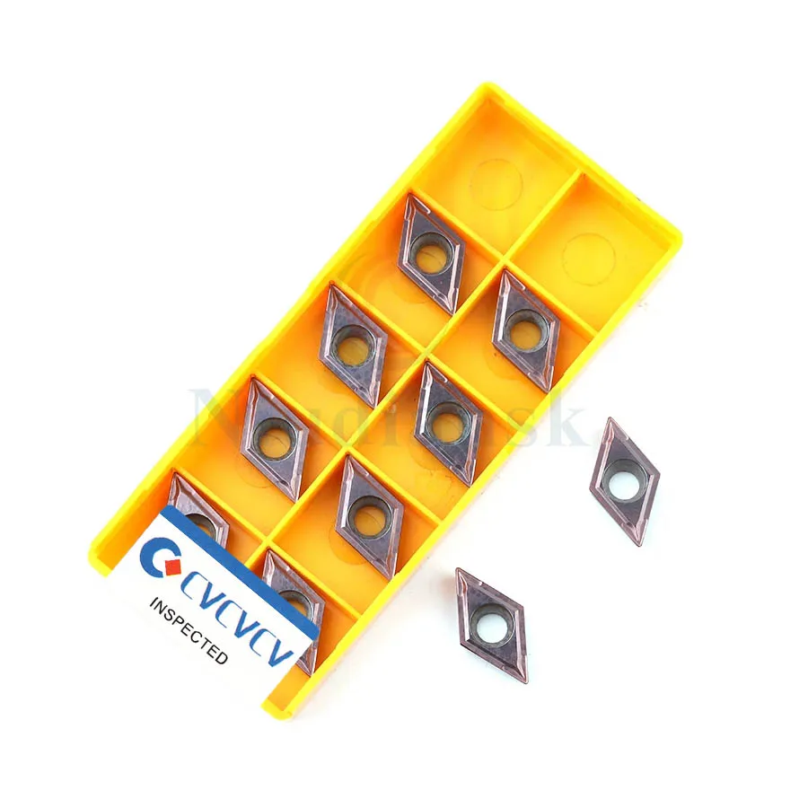 مخرطة CNC DCMT11T304 DCMT11T308 CNC كربيد تحول إدراج بالقطع مركز DCMT سلسلة أداة تحول داخلية المعين مملة شفرة