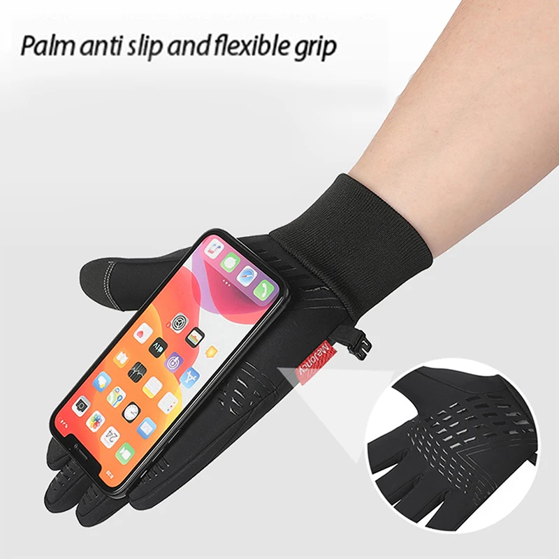 Winter Warm Touch Screen Gloves Outdoor Windproof Waterproof Cold-proof Gloves Men Driving Cycling Fishing Ski Gloves