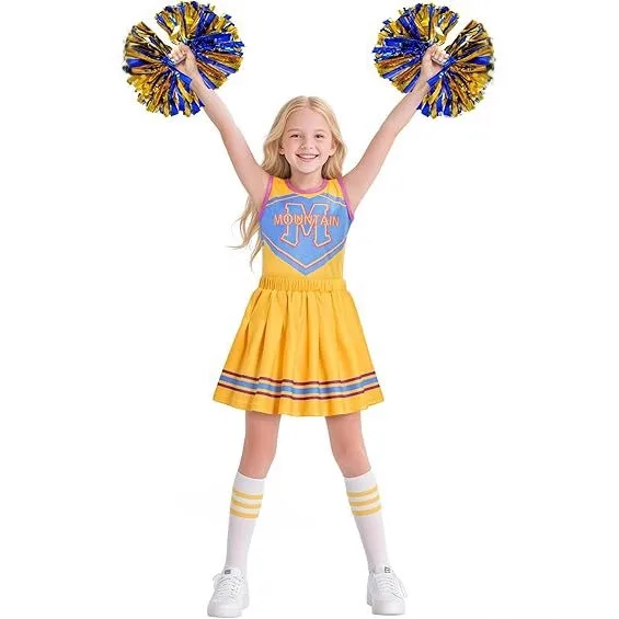

Movie Girls Zombies4 Halloween Costumes Girls Cosplay Costume Cute Cartoon Style Girls Cheerleading Skirt Set