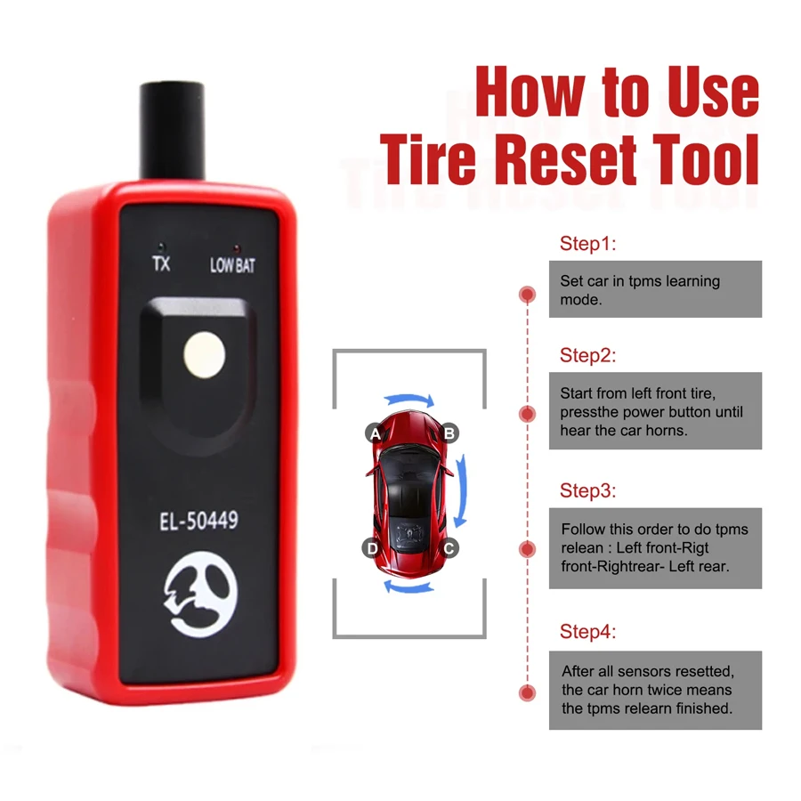 TPMS-Reset-Tool EL-50449 OEC-T5 für Opel/GM Reifendruckkontrollsystem, Sensor-Tester EL50448, OBD2-Auto-TPMS-Mechanischer Tester – Detail 2