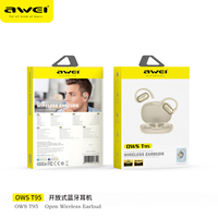 Awei T95 Open-Earpods Earphones Ear Hooks Wireless Bluetooth 5.4 Headphones IPX6 Waterproof Air conduction Sports Earbuds