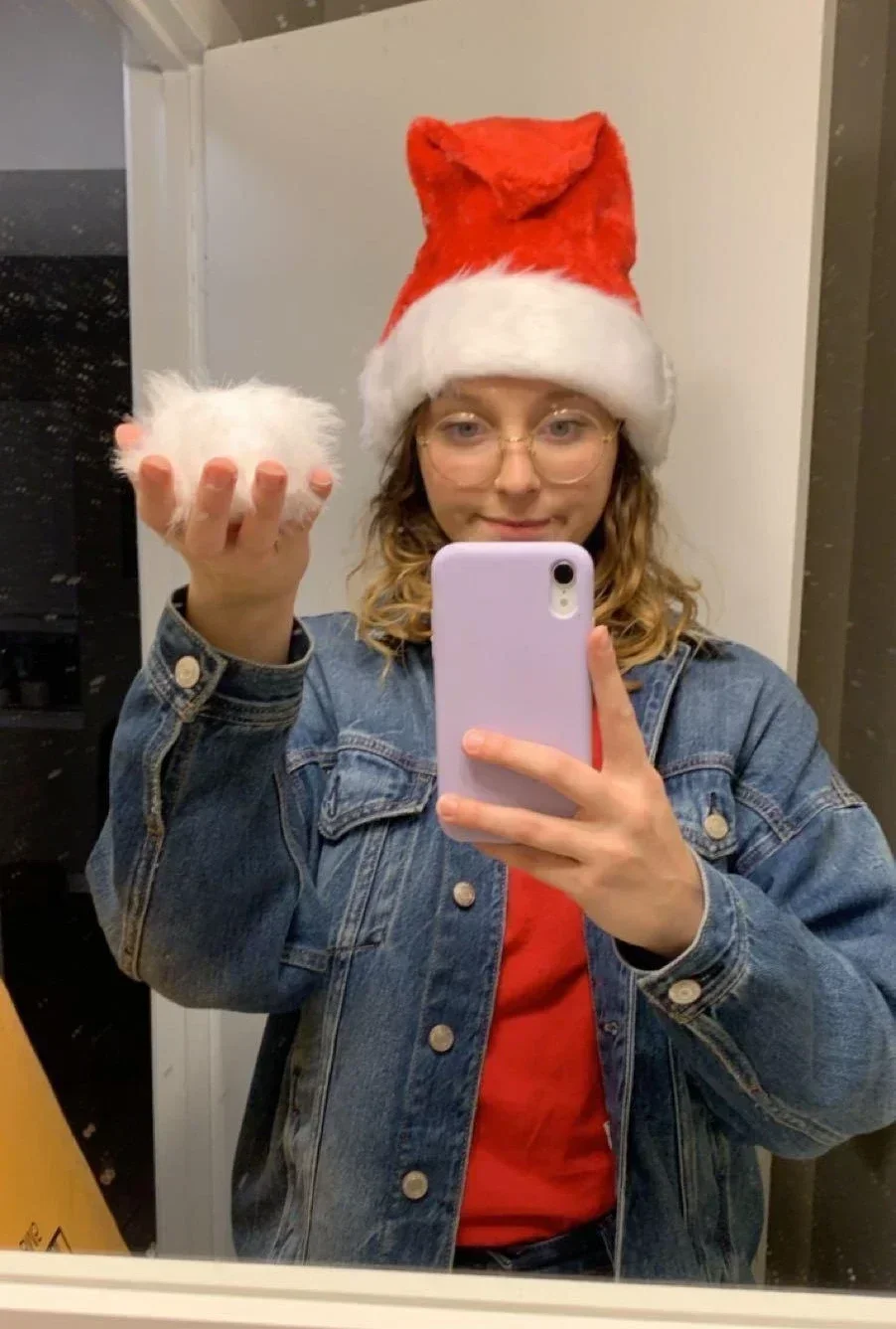 

New Cute Christmas Unisex Baby Adult Santa Claus Hat Solid Wintet Warm Plush Elastic Cap Cosplay Costume Hat