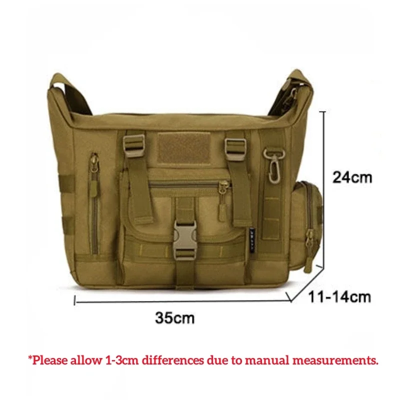 14Inch Laptop Shoulder Bag Men Sports Bags Man Military Tactical Single Backpack Men's A4 Document Molle Messenger Crossbody bag view 6
