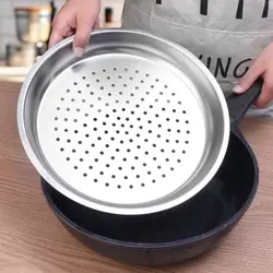 New 28/30/32/34cm Durable Dumplings Fish Steaming Tray Cooking Gadgets Thickened Steamer Stainless Steel Kitchen Wok