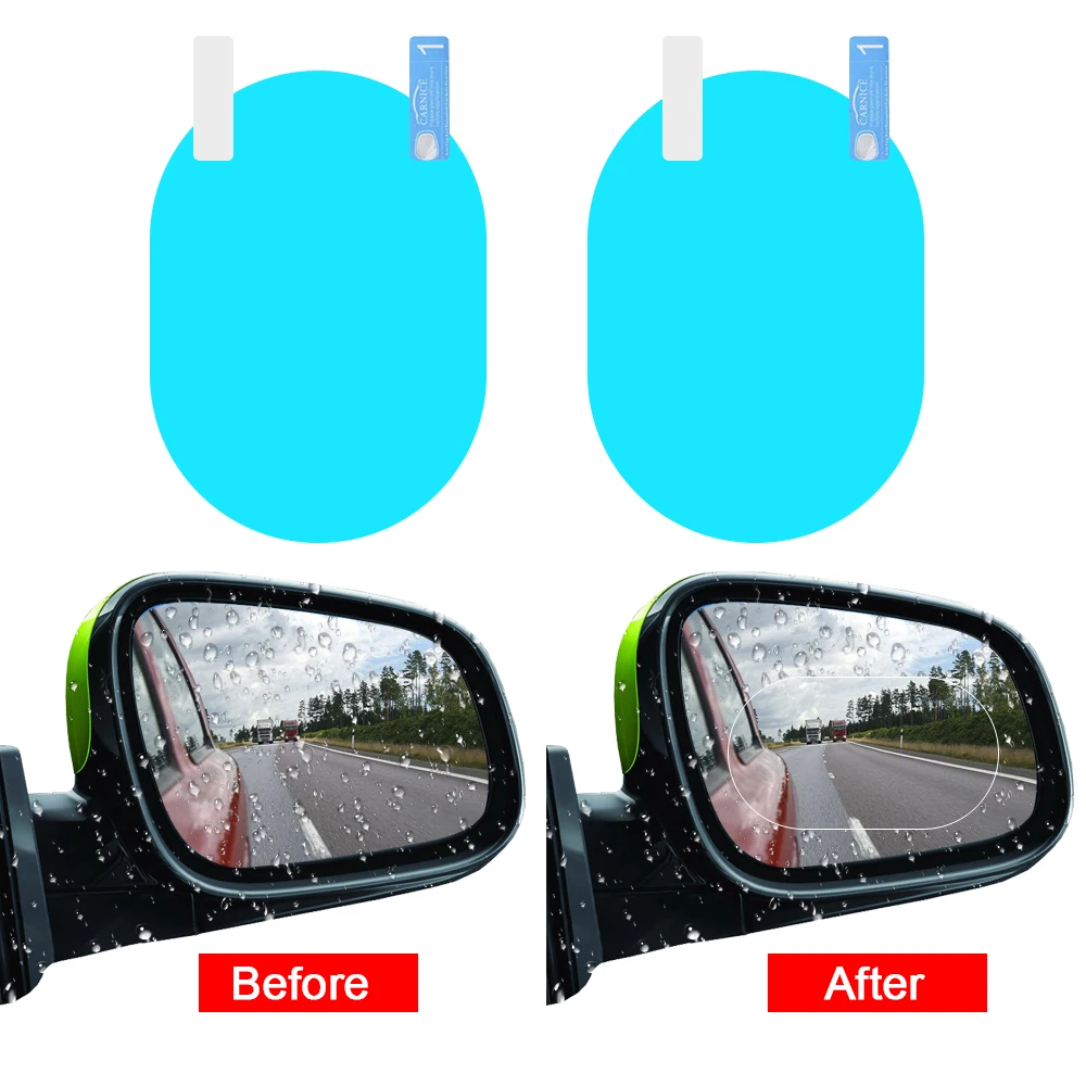 Car Mirror Window Clear Film Anti Fog Waterproof for Dodge Journey Charger Ram 1500 Challenger Grand Caravan Neon Stratus