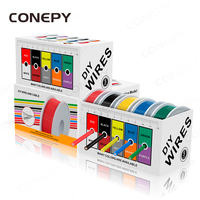 CONEPY 5 Color Soft Silicone Wire 30AWG 28AWG 26AWG 24AWG 22AWG 20AWG 18AWG 16AWG Stranded Electrical Cable For Low Power LED