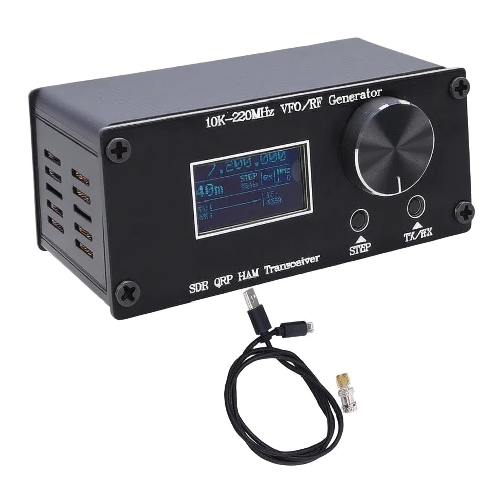 For QRP Transceiver VFO 10kHz to 220MHz Variable For Frequency Oscillator with 128x64 I2C Display and Si5351 Module