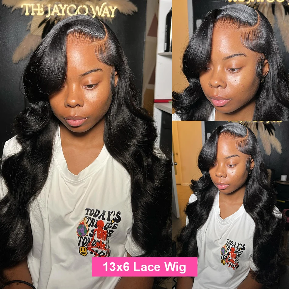 250% 13x6 HD Transparent Body Wave Lace Front Wig Brazilian 13x4 Body Wave Ready To Wear 5x5 Lace Closure Glueless Wig For Women