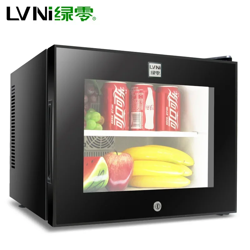 220V 20L Phòng Khách Sạn Nhỏ Tủ Lạnh Mini Trong Suốt Tự Do Cao Màn Hình Tủ Đông Tắt Tiếng Tủ Lạnh Mini 8-15 C