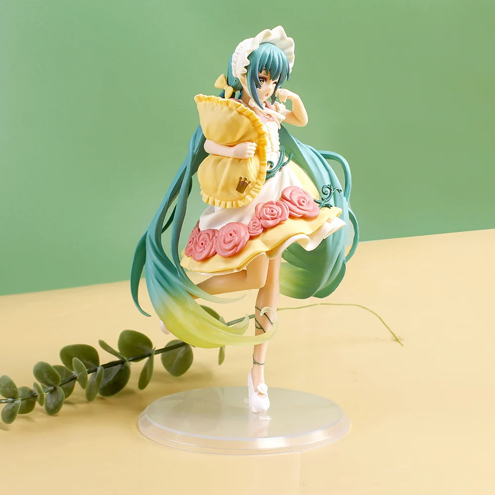 New Hatsune Miku Anime Figure Fairy Mirror Sleeping Beauty Peripheral Figures Car Ornaments Model Decoration Toys Birthday Gifts