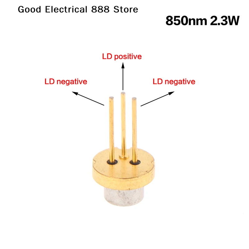 【G】1Pc 850NM 2.3W IR 5.6mm TO-18 Laser Diode 2300mW Powerful Infrared LD Night Vision Laser Accessories