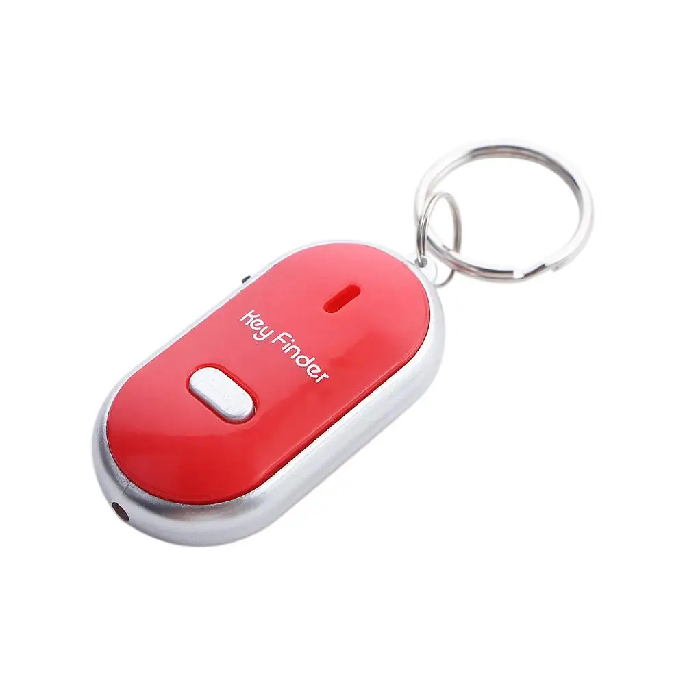 Smart Beeping Key Locator Keychain Light Torch Keyring LED Whistle Key Finder Keyfinder Locator Tracker Sound Control Alarm