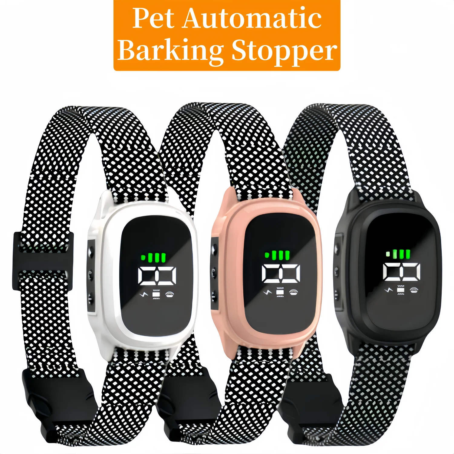 

YHLC Automatic Anti Barking Dog Collar – Rechargeable Bark Stopper & Electric Training Collar for Dogs (Stop Barking)