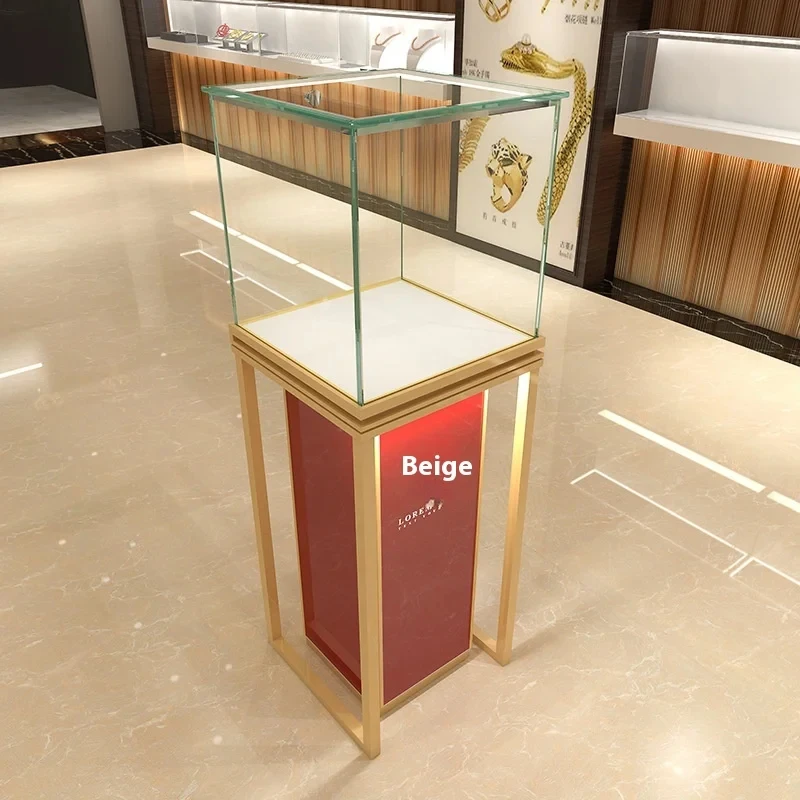 custom.Modern Jewellery Store Display Stand Jewelry Shop Showcase Furniture Pedestal Glass Display Jewelry