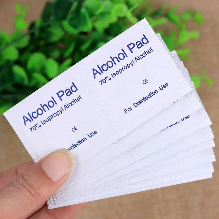 70% Alcohol Cotton Pads Alcohol Swab Non-woven Fabric Disposable Alcohol Pads for Daily Home Disinfection