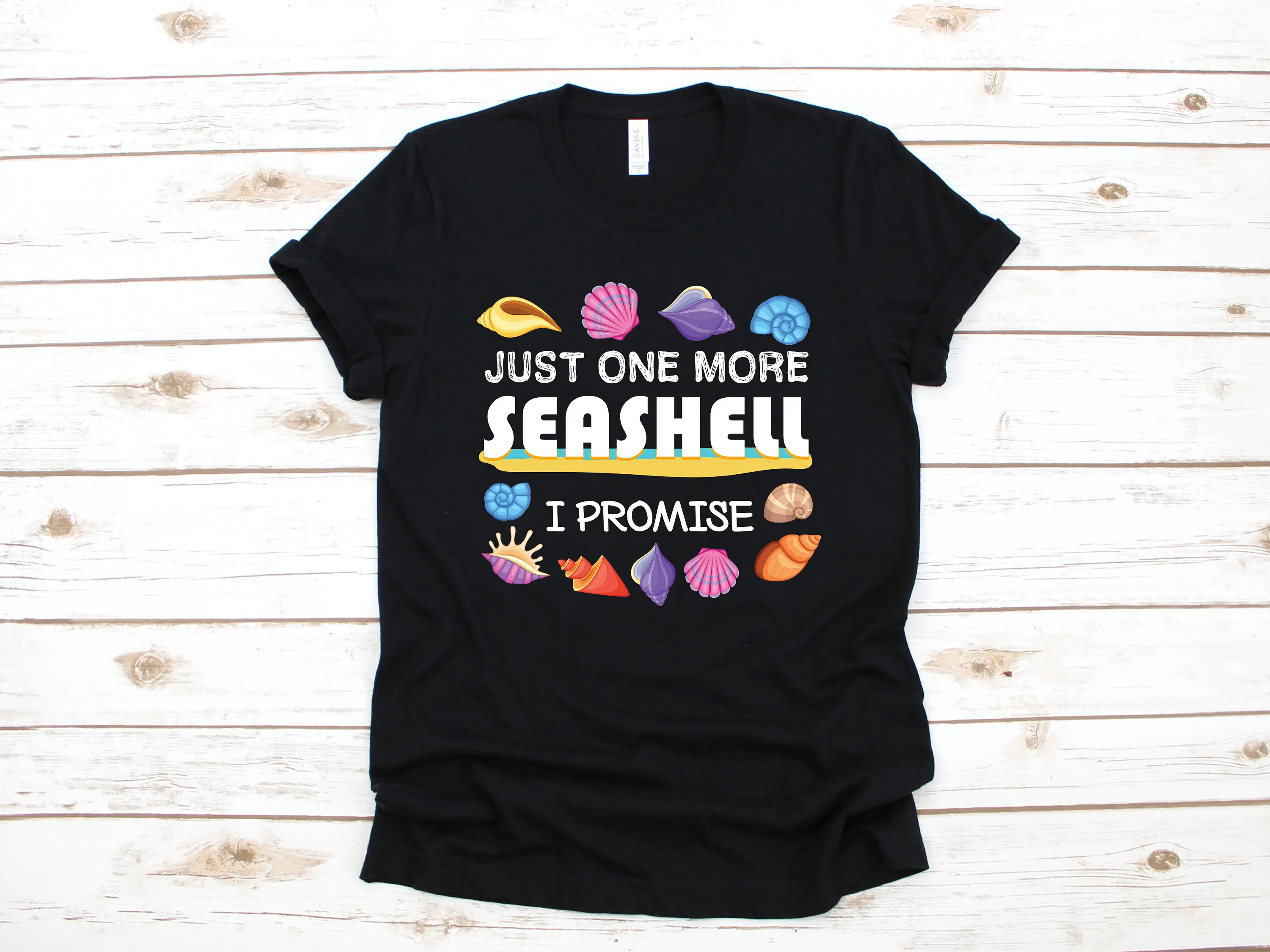 One More Seashell T Shirt Funny Collector Cute Seashells Sweat Long Sleeve