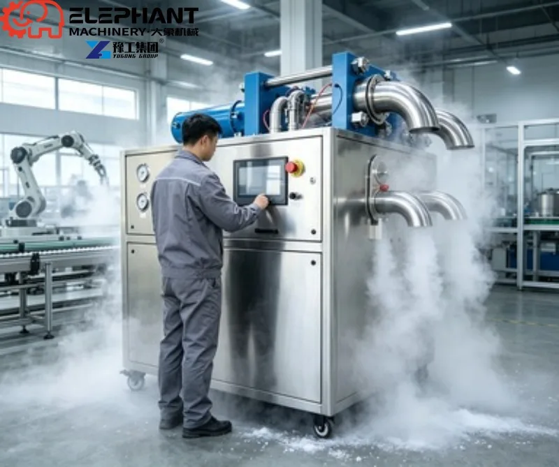 Dry Ice Pelletizer Maker, CO2 Granulator Machine Manual Granulation Equipment For Dry Ice Clean Production Line Using Liquid CO2