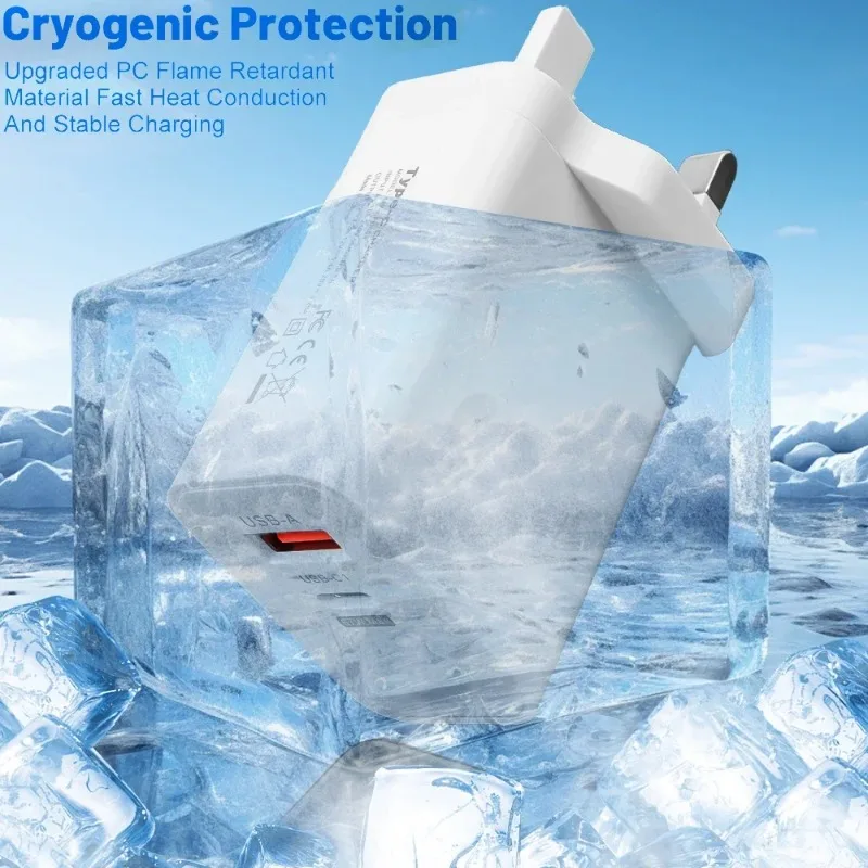 120W Fast Charger USB Type C Super Quick Charging Adapter PD USB Cable Mobile phone Charger For Samsung S25 Huawei Laptop Tablet