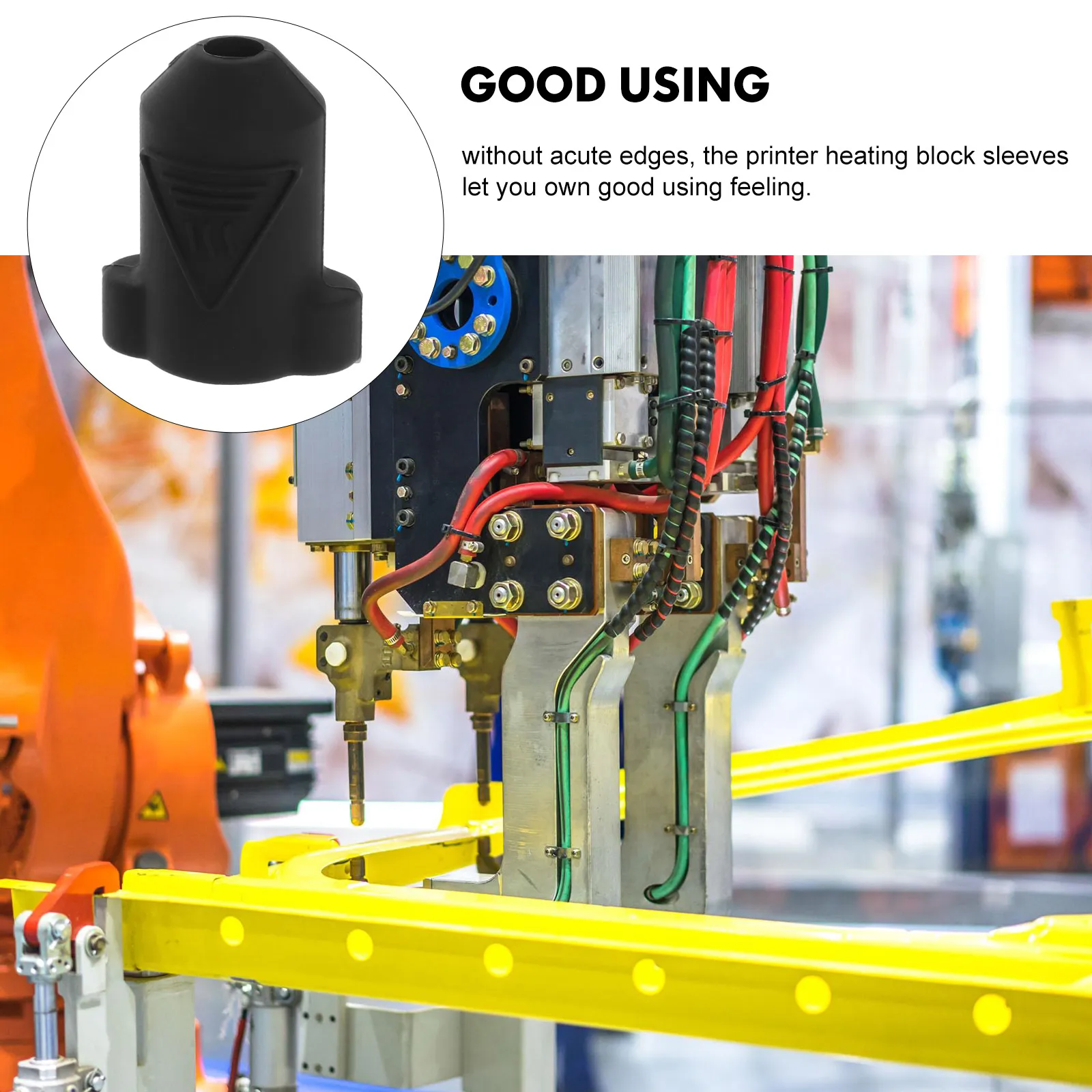 

4 шт. силиконовые нагревательные блоки, защитные чехлы для принтеров для запасных частей и аксессуаров для 3D-принтеров