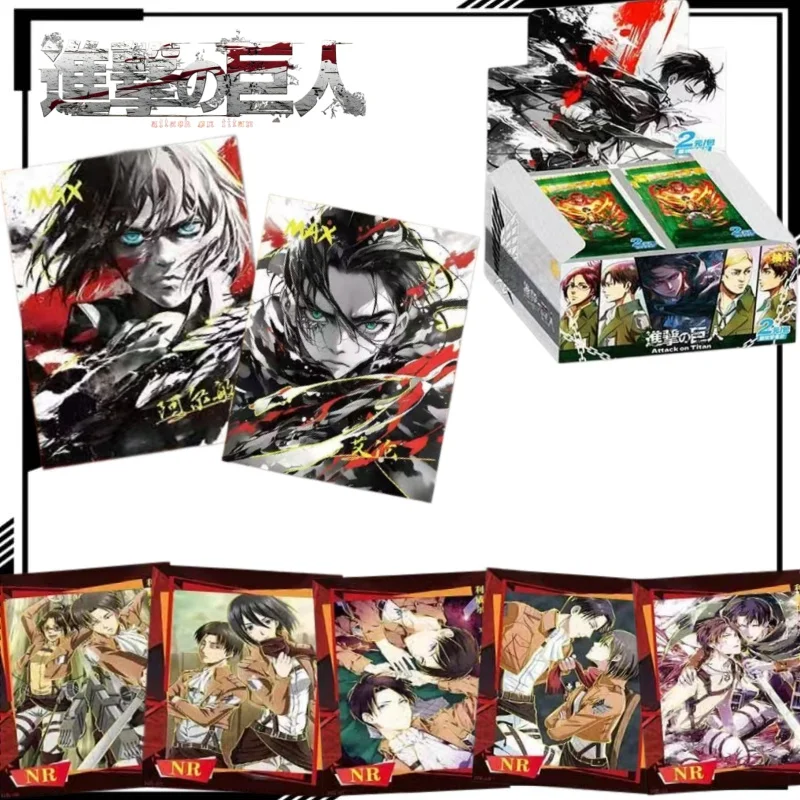 attack-on-titan-carte-da-collezione-cartone-animato-eren-yeager-merchandising-anime-regalo-per-le-feste-giocattolo-di-tendenza-gioco-da-tavolo-in-confezione-completa