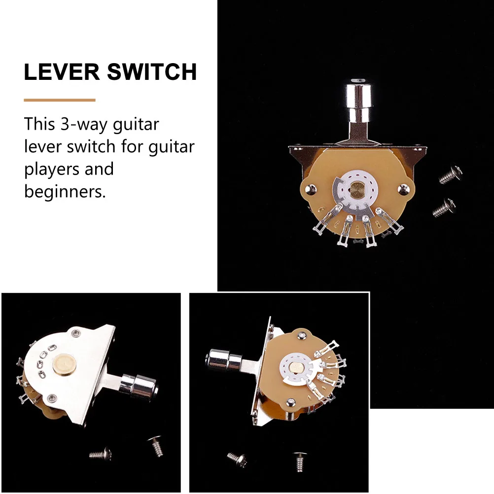 

1 Set Lever Switch Cap 3-Way Part Replacement Guitar Accessories Durable Sturdy Three Way Pickup Lever Pickup Guitar Lover Gift