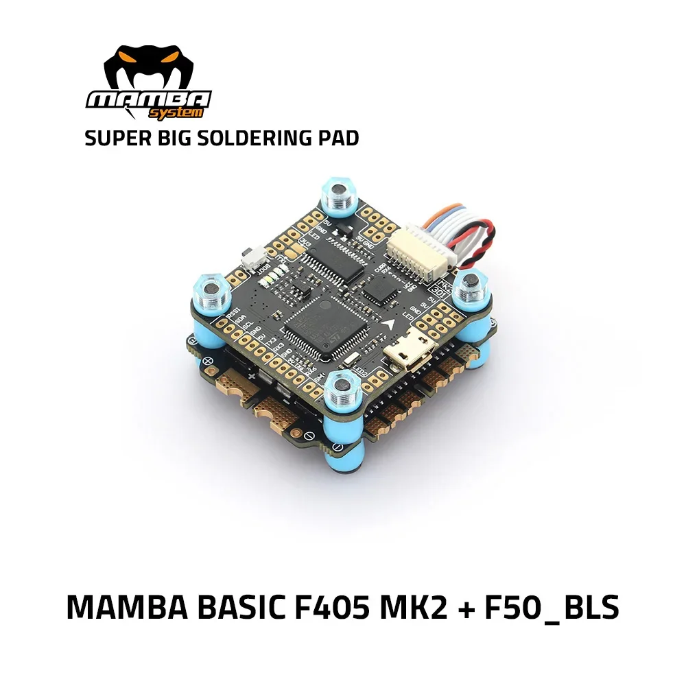 

DIATONE MAMBA Flight Stack Combo F405 MK2 Betaflight Flight Controller and F40 40A F50 50A 3-6S Blhelis DSHOT600 OSD FPV Racing