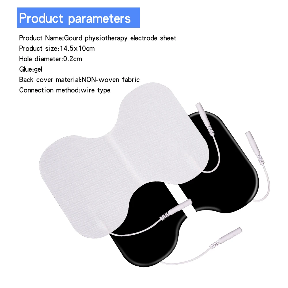 Swallow Treatment Electrode Patches TENS EMS Electrod With 2.0mm Lead Wires Replacement Gel Pads For Dysphagia Treatment People