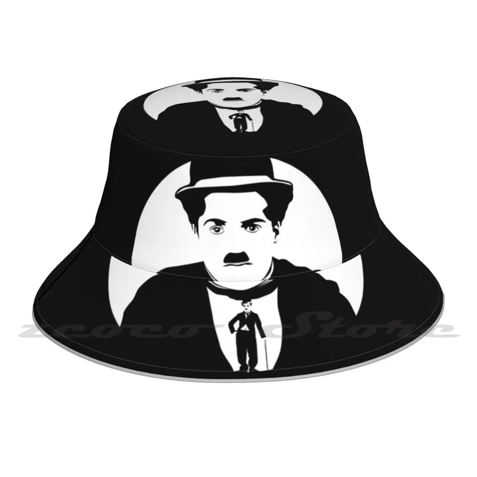 Chaplin ? Bucket Hat Outdoor Sports Breathable Present Fashion Cap Movies The Great Dictator Oscar Humor Classic Vintage Comedy