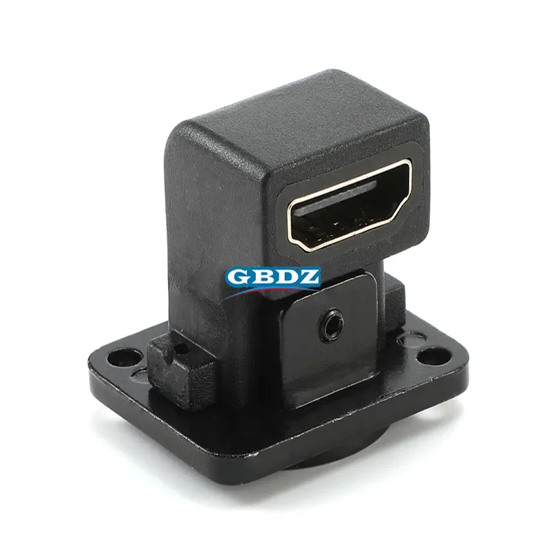 

Female HDMI2.0 Modular Slot Dark Color Pass Through HDMI-Compatible Socket F/F HDMI Module For Projector DVD In Black