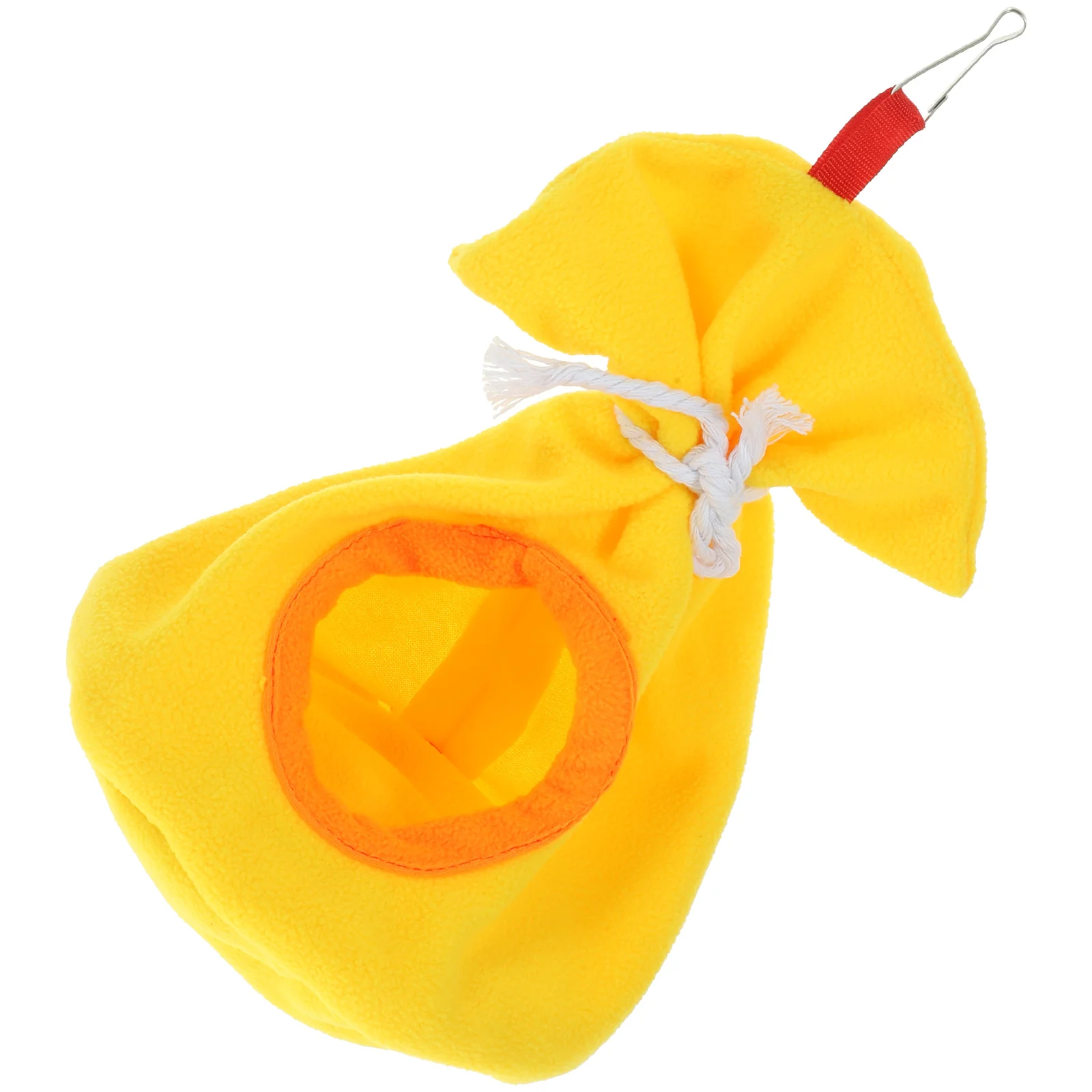 

Parrot Warm Hanging Nest Sleeping Winter Bag Bird Pouches Yellow Flannel Bed for