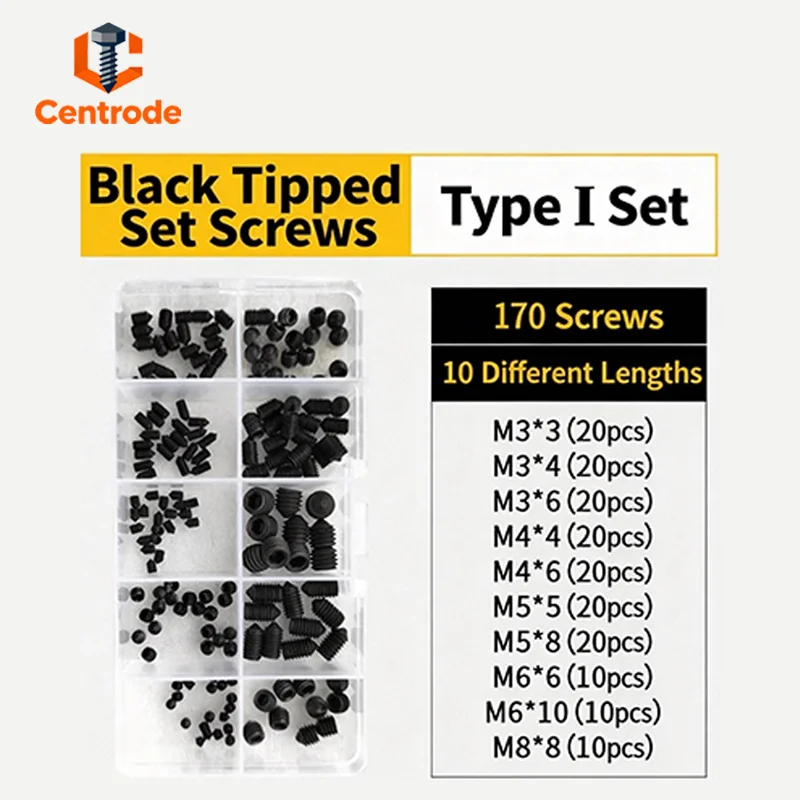 

12.9 Grade 304/316 Stainless Steel Pointed Tip Set Screws | Hex Socket Headless Grub Screws